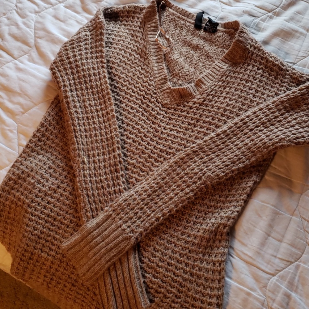 Beige knit sweater